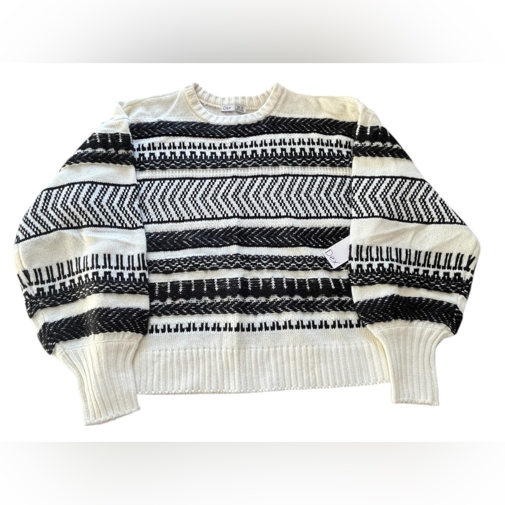 NWT Women’s Dex Sweater in Black and Creamy White in Size XS. - Picture 7 of 12